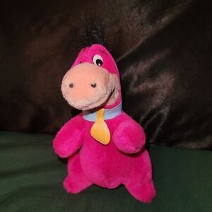 Plush Pink DINO From FLINSTONES Dinosaur Toy VINTAGE 90s